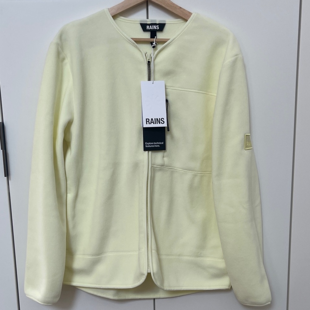 RAINS Unisex Fleece Zip Jacket NWT!